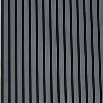 Acoustic Slat Wood Wall Panel Anthracite 260x60x2cm