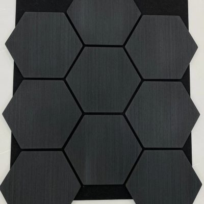 Hexagon Panel Black Anthracite 80x60cm