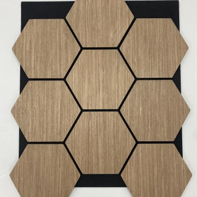 Hexagon Panel Walnut